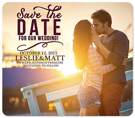 "Devoted" Save the Date Magnet